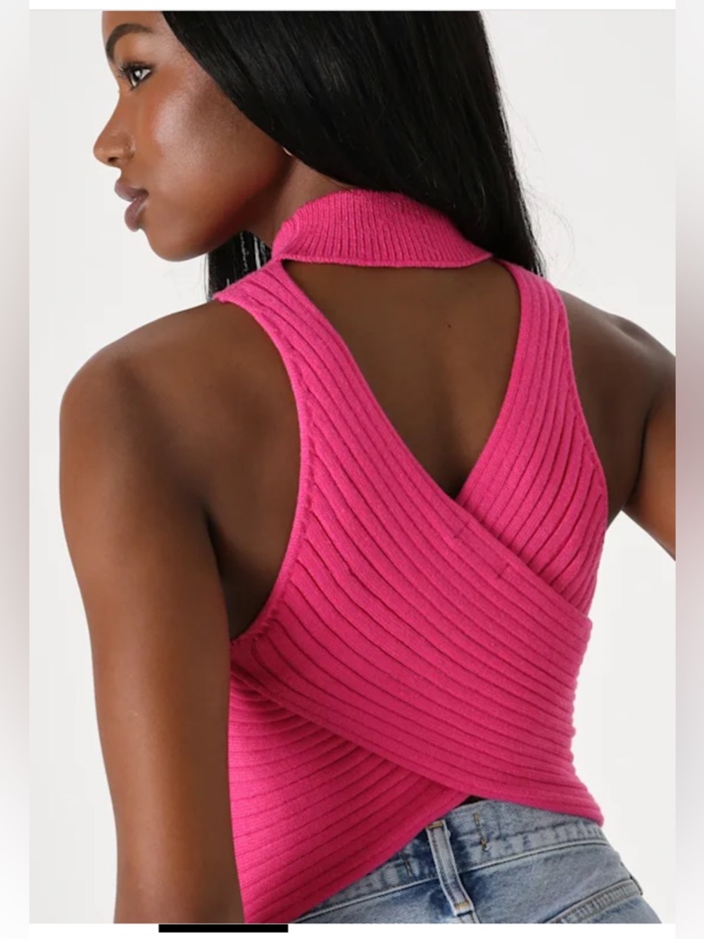 Lulus cross back top